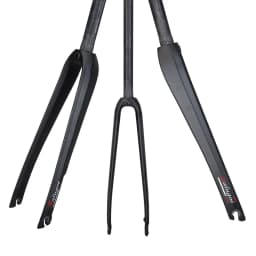 BALUGOE 700c Road Bike Fork Carbon Fiber 23C/25C/28C Tire Bicycle Hard Forks 3K Matte Bicycle Forks Straight Tube 28.6mm Fork