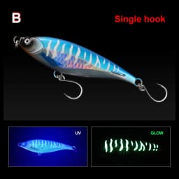 Hopeblaze Hurricane No.1 Saltwater Heavy Sinking Pencil Luminous 45/90g Fishing Lure for Big Game Amberjack GT Tuna Barracuda