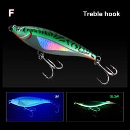 Hopeblaze Hurricane No.1 Saltwater Heavy Sinking Pencil Luminous 45/90g Fishing Lure for Big Game Amberjack GT Tuna Barracuda