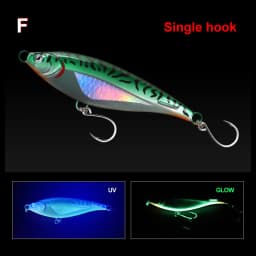 Hopeblaze Hurricane No.1 Saltwater Heavy Sinking Pencil Luminous 45/90g Fishing Lure for Big Game Amberjack GT Tuna Barracuda