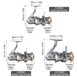 1PCS Long Casting Spinning Fishing Reel, 5+1 Stainless Steel Bearings, CNC Aluminum Spool, Max Drag 20kg/44lbs