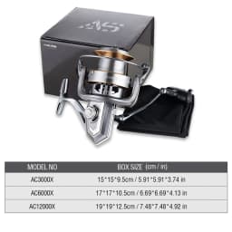 1PCS Long Casting Spinning Fishing Reel, 5+1 Stainless Steel Bearings, CNC Aluminum Spool, Max Drag 20kg/44lbs