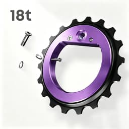 18T Ultralight Hollow Ceramic Bearing Jockey Wheel Rear Derailleur Pulley for 9/10/11/12 Speeds QED R8000 R7000 Road Bike DIY