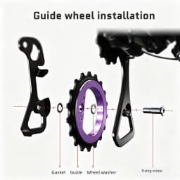 18T Ultralight Hollow Ceramic Bearing Jockey Wheel Rear Derailleur Pulley for 9/10/11/12 Speeds QED R8000 R7000 Road Bike DIY