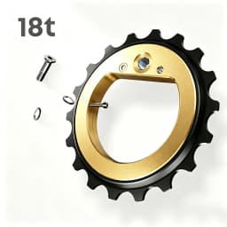 18T Ultralight Hollow Ceramic Bearing Jockey Wheel Rear Derailleur Pulley for 9/10/11/12 Speeds QED R8000 R7000 Road Bike DIY