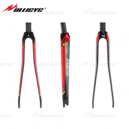 Ullicyc Gloss/Matte 700x25C Rim Brake Round Road Bicycle Full Carbon Fibre Fork Cycling Bicycle Parts Bicycle Fork