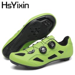 Green Road Bike Shoes Mens Cycling Shoes Quick Ratchet Buckle Compatible with SPD System Pedal  Outdoor Women Red Cyclling Shoes