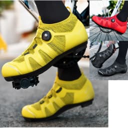 Green Road Bike Shoes Mens Cycling Shoes Quick Ratchet Buckle Compatible with SPD System Pedal  Outdoor Women Red Cyclling Shoes