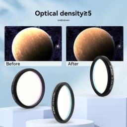 Svbony SV227 2/1.25inch Filter 5nm H-Alpha SII-CCD OIII-CCD Narrow Band for Astronomy Telescope Deep Space Planetary Photography