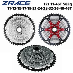 ZRACE Bicycle Cassette 12 Speed MTB / Gravel Bike Freewheel 11-50T / 11-52T Aluminum Alloy Bracket, 12s Cassette