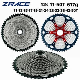 ZRACE Bicycle Cassette 12 Speed MTB / Gravel Bike Freewheel 11-50T / 11-52T Aluminum Alloy Bracket, 12s Cassette