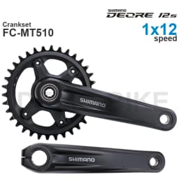 SHIMANO DEORE M6100 MTB Crankset FC-MT510-1 32T 34T Original or Original Arm with DELIC Chainring 34T 36T