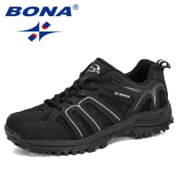 BONA 2023 New Arrival Mesh Running Shoes Men Trendy Sneaker Non-Slip Wear-Resistant Outdoor Walking Men Sport Shoes Comfortable