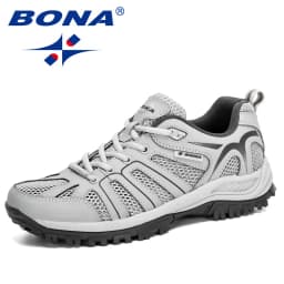 BONA 2023 New Arrival Mesh Running Shoes Men Trendy Sneaker Non-Slip Wear-Resistant Outdoor Walking Men Sport Shoes Comfortable