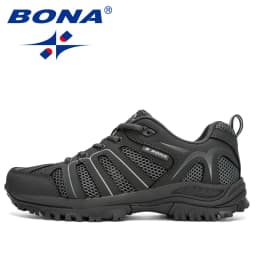 BONA 2023 New Arrival Mesh Running Shoes Men Trendy Sneaker Non-Slip Wear-Resistant Outdoor Walking Men Sport Shoes Comfortable