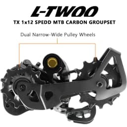 LTWOO TX 1x12 Speed Two Way Release Carbon Shifter + Stabilize Damping Carbon Rear Derailleur 12s
