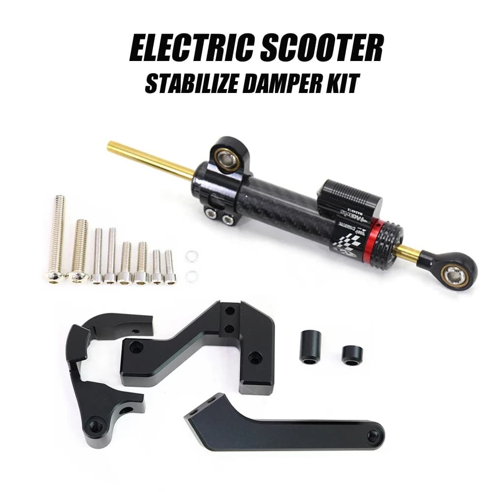 New/Old Directional Steering Damper Bracket for VSETT 10+ Electric Scooter Spare Parts Carbon Fiber Motorcycle Steering Dampers