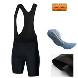 Italian Bicycle Seat Cushion Cycling Pants Summer&Autumn Quick Dry Grey Gel Pad Bike Bib Pants High End Breathable Long Tights