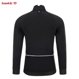 Santic Winter Cycling Jackets Men's Plush Windproof Warm Winter Cycling Jackets Breathable Reflective Anti-sweat KM3C01155