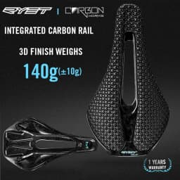 RYET 3D Printed Bicycle Saddle Ultralight Carbon Saddle 140mm 105g Bike Saddle for MTB Gravel Road Bike Seat Cycling Parts