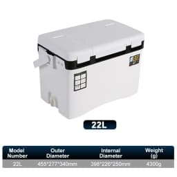 10L 18L 22L 32L 48L Fishing Cooler Box Tackle Box Outdoor Tank Case Gear Tools Fish Storage Sea Fishing With Portable Air Holes