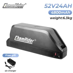Chamrider Polly 48V28.8AH Ebike Battery Downtube Electric Battery BMS Original 21700 Lithium Ion Battery 1500W LG Grade A Cells