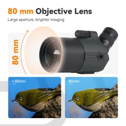 Svbony SV41Pro 28-84x80 Mak Spotting Scope FMC Waterproof Telescopes Camping Equipment for Bird Watching Daily Observation
