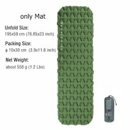 Naturehike Camping Air Mattress Ultralight Waterproof Nylon Inflatable Cushion Outdoor Portable Sleeping Bed Hiking Picnic Mats