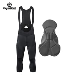 YKYW Men's Pro Team 3/4 Bib Shorts Cycling Tights Pants Sports Mtb Bike Clothing Man Bicycle Shorts 4 Hours Riding Padded