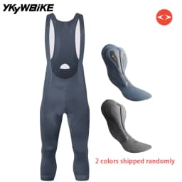 YKYW Men's Pro Team 3/4 Bib Shorts Cycling Tights Pants Sports Mtb Bike Clothing Man Bicycle Shorts 4 Hours Riding Padded