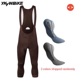 YKYW Men's Pro Team 3/4 Bib Shorts Cycling Tights Pants Sports Mtb Bike Clothing Man Bicycle Shorts 4 Hours Riding Padded