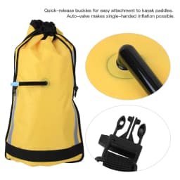 Kayak Paddle Float Nylon Rescue Inflatable Paddle Float Floating Bag for Canoe Kayak Seayak
