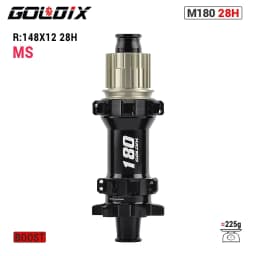 GOLDIX M180 52T Ratchet Bicycle Hub 6-Bolt Disc Brake 28Hole Straight pull Spoke Sealed Bearing HG/XD/MS Hub body 142X12 148X12