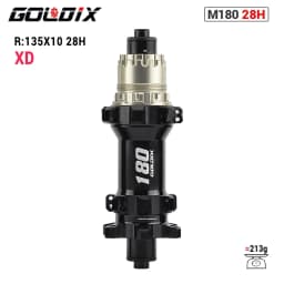 GOLDIX M180 52T Ratchet Bicycle Hub 6-Bolt Disc Brake 28Hole Straight pull Spoke Sealed Bearing HG/XD/MS Hub body 142X12 148X12