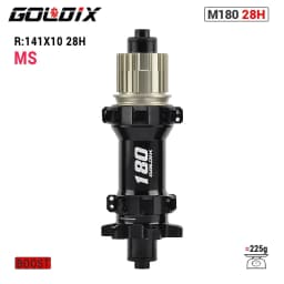 GOLDIX M180 52T Ratchet Bicycle Hub 6-Bolt Disc Brake 28Hole Straight pull Spoke Sealed Bearing HG/XD/MS Hub body 142X12 148X12