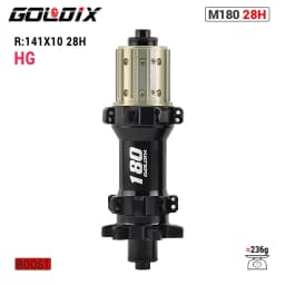 GOLDIX M180 52T Ratchet Bicycle Hub 6-Bolt Disc Brake 28Hole Straight pull Spoke Sealed Bearing HG/XD/MS Hub body 142X12 148X12