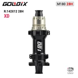 GOLDIX M180 52T Ratchet Bicycle Hub 6-Bolt Disc Brake 28Hole Straight pull Spoke Sealed Bearing HG/XD/MS Hub body 142X12 148X12