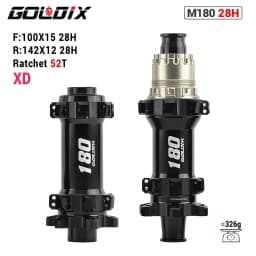 GOLDIX M180 52T Ratchet Bicycle Hub 6-Bolt Disc Brake 28Hole Straight pull Spoke Sealed Bearing HG/XD/MS Hub body 142X12 148X12