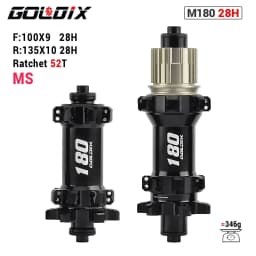 GOLDIX M180 52T Ratchet Bicycle Hub 6-Bolt Disc Brake 28Hole Straight pull Spoke Sealed Bearing HG/XD/MS Hub body 142X12 148X12