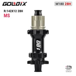 GOLDIX M180 52T Ratchet Bicycle Hub 6-Bolt Disc Brake 28Hole Straight pull Spoke Sealed Bearing HG/XD/MS Hub body 142X12 148X12
