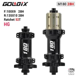GOLDIX M180 52T Ratchet Bicycle Hub 6-Bolt Disc Brake 28Hole Straight pull Spoke Sealed Bearing HG/XD/MS Hub body 142X12 148X12