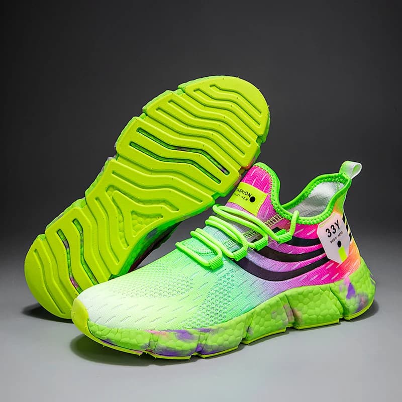 Lightweight Women Running Shoes New Colorful Female Sports Shoes Breathable Couple Casual Sneakers Flexible Fashion Men Tennis