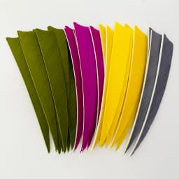 IBOUNFOX 100Pcs Archery Arrow 5 Inch Real Feathers Fletching Right/ Left Wing Shild Cut for DIY Hunting Shooting Shafts