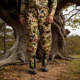 Ainfad Men's Winter Hunting Light Insulation Trousers Camouflage Long Down Pants