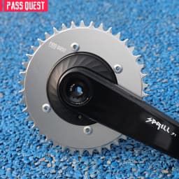 PASS QUEST X110 BCD (4-bolt AERO) Round BLACK Narrow Wide Chainring