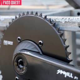 PASS QUEST X110 BCD (4-bolt AERO) Round BLACK Narrow Wide Chainring