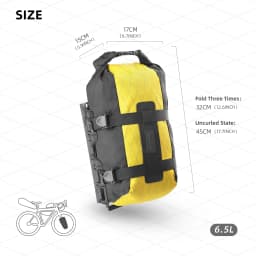 Rhinowalk Bike Front Fork Bag Quick Release For Mtb Road Gravel Bike Bikepacking Cycling Storage Bag Support Up 15 Kg