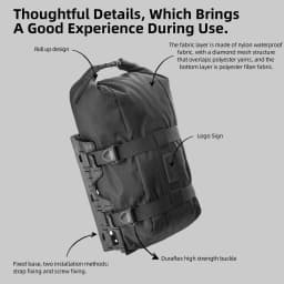 Rhinowalk Bike Front Fork Bag Quick Release For Mtb Road Gravel Bike Bikepacking Cycling Storage Bag Support Up 15 Kg