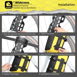 Rhinowalk Bike Front Fork Bag Quick Release For Mtb Road Gravel Bike Bikepacking Cycling Storage Bag Support Up 15 Kg