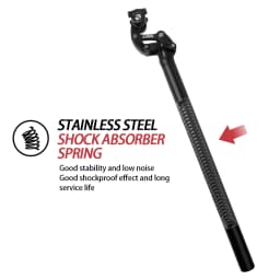 Safort Folding Bike Suspension Seatpot 580mm Small Wheel Ebike Damping Seat Tube E-bike Seatpost 30.9 31.6 33.9 34.9mm
